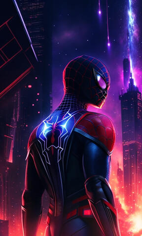 Arte conceitual em estilo cyberpunk com edição criativa.