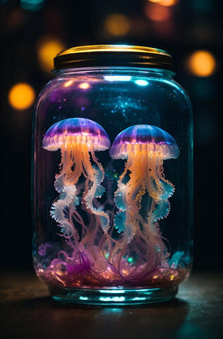 Uma criação conceitual que mistura o surreal com o simbólico: cobras vivas, presas num frasco de vidro, em uma estética entre o mitológico e o moderno. A arte nasceu de uma geração com IA, mas foi cuidadosamente editada e refinada por mim, dando forma a um