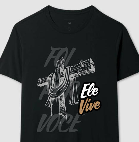 Arte criada de forma 100% autoral para a Estampa de camisetas do nicho cristão.