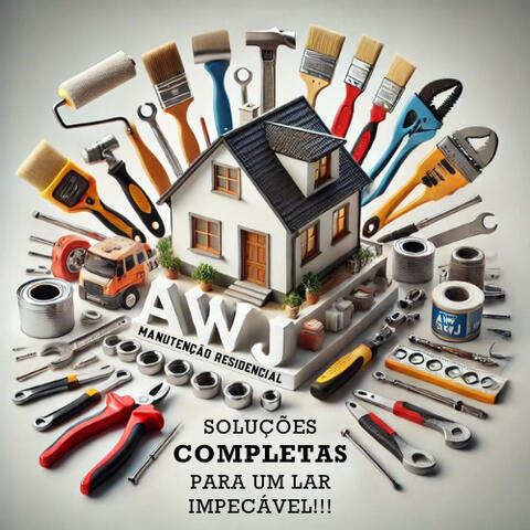 Arte criada com inteligência artificial e editada por mim para chegar ao resultado final para a Logo de uma empresa de Manutenção Residencial.